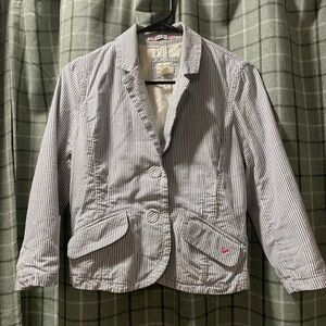 American Eagle pinstriped blazer